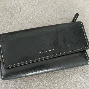Black leather Fossil wallet